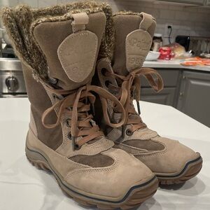 Pajar Beige and Brown Winter Boots